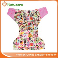 2017 Natucare Natucare minky print adult cloth diapers wholesale in china