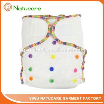 One Size Bamboo Cotton Fitted Diapers