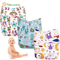 Natucare Adjustable Cloth Diaper Unisex Reusable Newborn Baby Nappies Pocket Cloth Diaper Soft Breathable Potty Training Pants